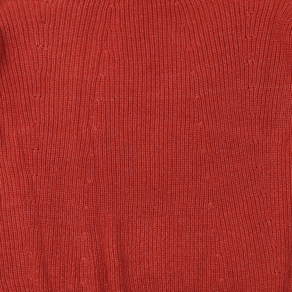 Womens UK Size M Glassons Orange Pullover Jumper