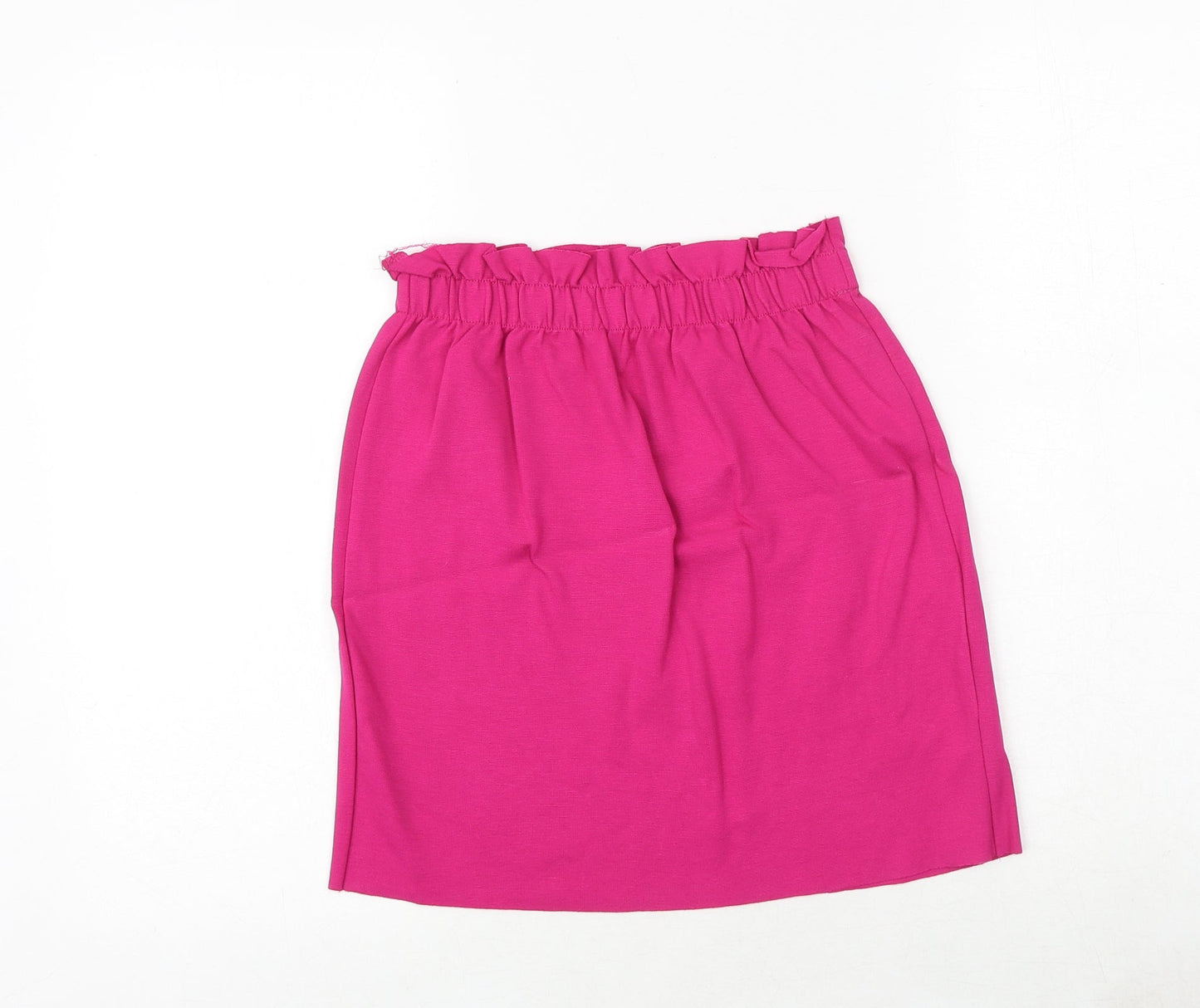 Bershka Womens Pink Polyester Mini Skirt Size S