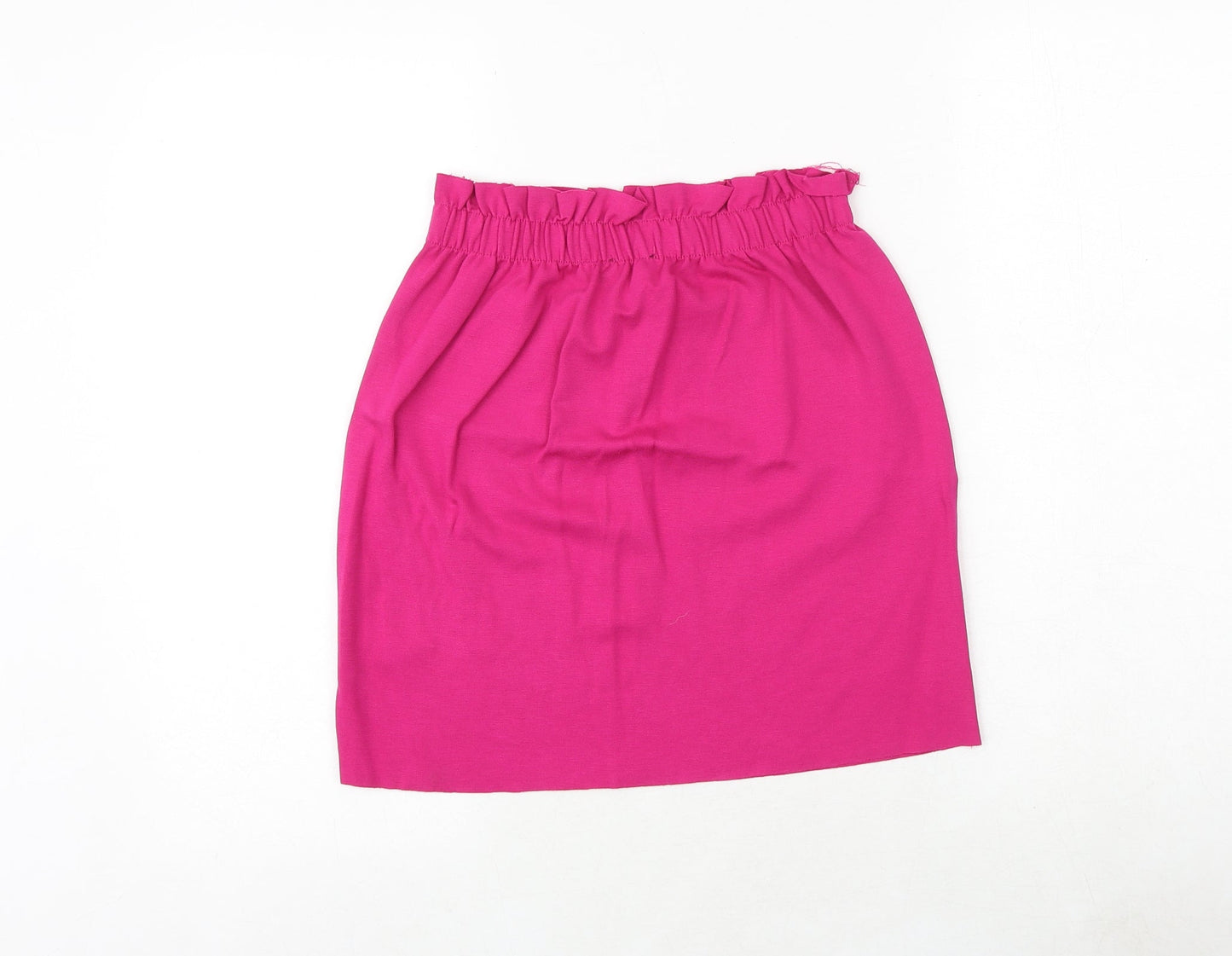 Bershka Womens Pink Polyester Mini Skirt Size S