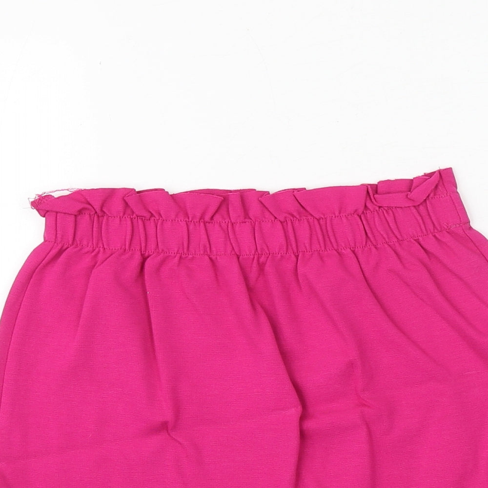 Bershka Womens Pink Polyester Mini Skirt Size S