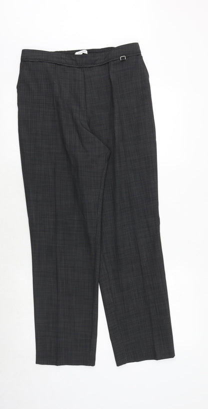 Womens UK Size 12 Marks and Spencer Regular Fit  Grey Trousers