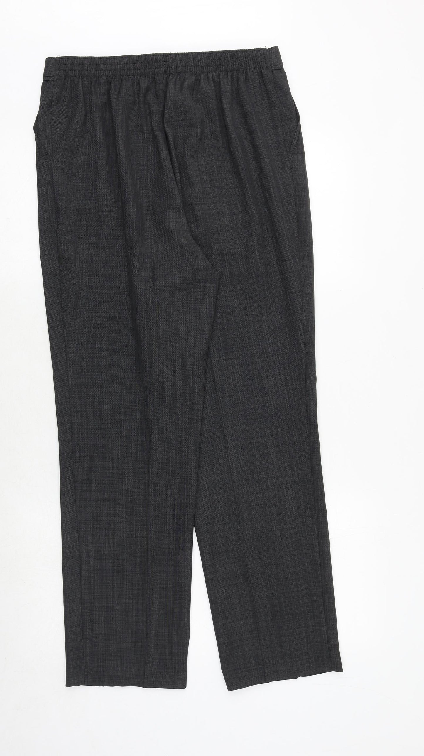 Womens UK Size 12 Marks and Spencer Regular Fit  Grey Trousers