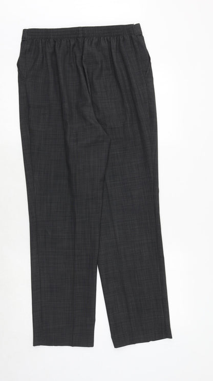 Womens UK Size 12 Marks and Spencer Regular Fit  Grey Trousers