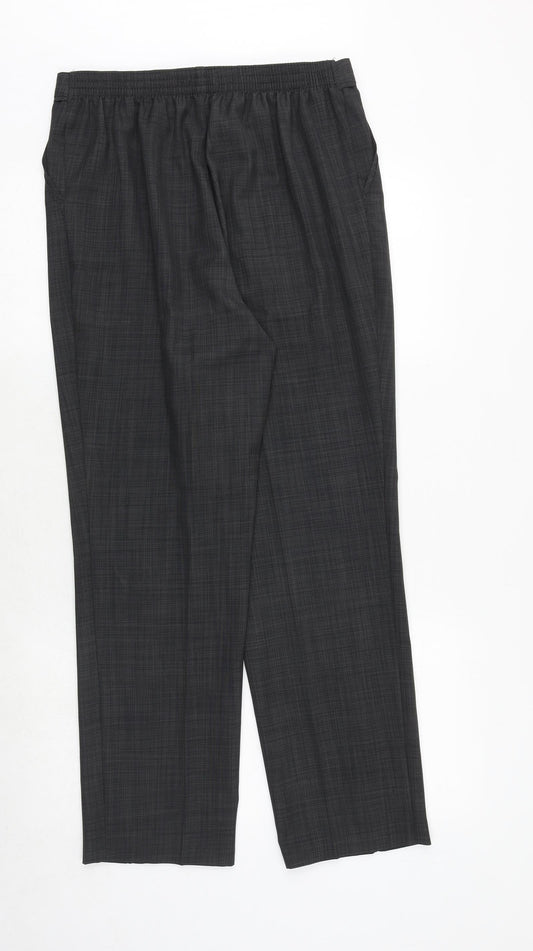 Womens UK Size 12 Marks and Spencer Regular Fit  Grey Trousers