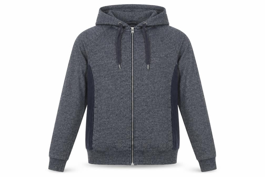 Mens UK Size S Genetic Apparel Blue Full Zip Sweatshirt