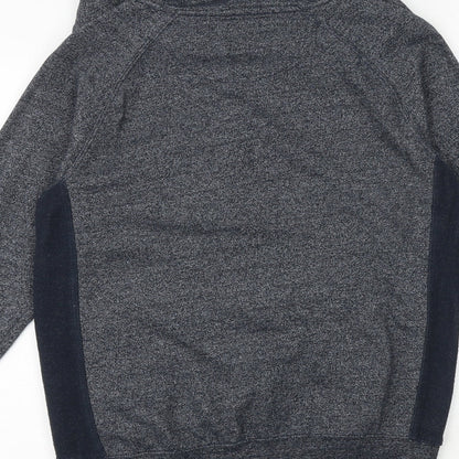 Mens UK Size S Genetic Apparel Blue Full Zip Sweatshirt