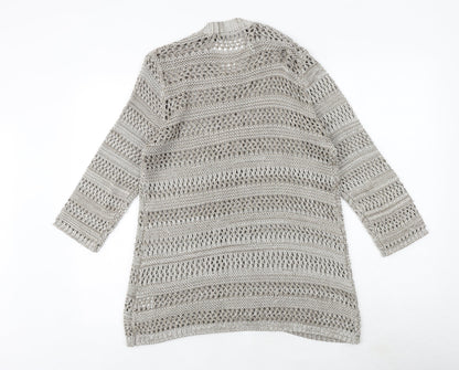 Womens UK Size M EWM Beige Cardigan Jumper