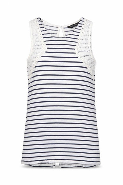 Womens UK Size 10 Dorothy Perkins White Basic Tank