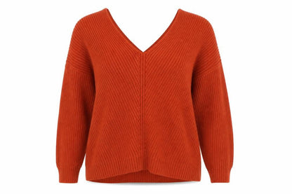 Womens UK Size S New Look Orange Pullover Jumper