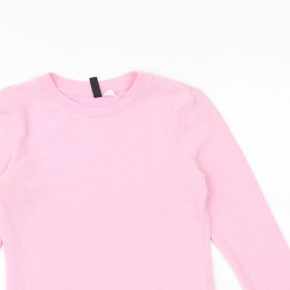Womens UK Size S H&M Pink Pullover Jumper