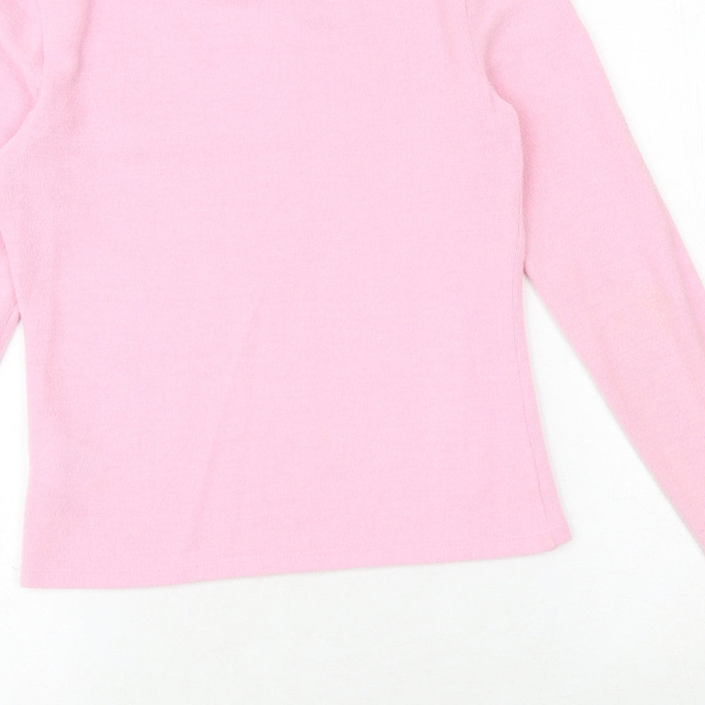 Womens UK Size S H&M Pink Pullover Jumper