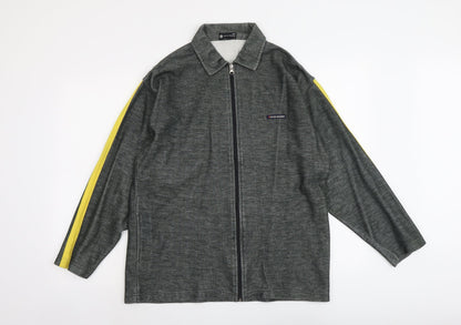 Prime Bodies Mens Green Polyester Full Zip Sweatshirt Size L