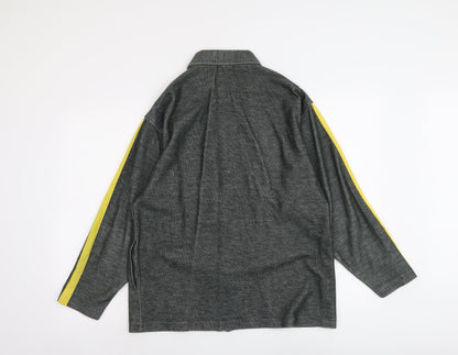 Prime Bodies Mens Green Polyester Full Zip Sweatshirt Size L
