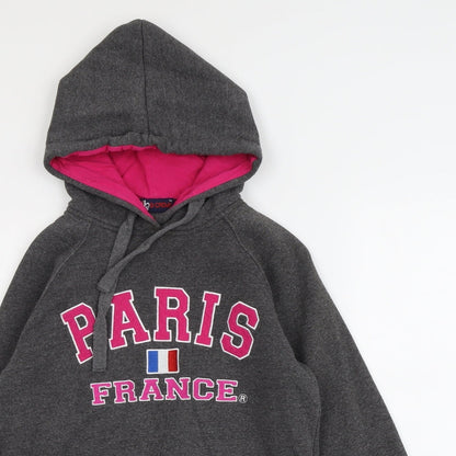 G-Crown Womens Grey Cotton Pullover Hoodie Size S Pullover - Paris