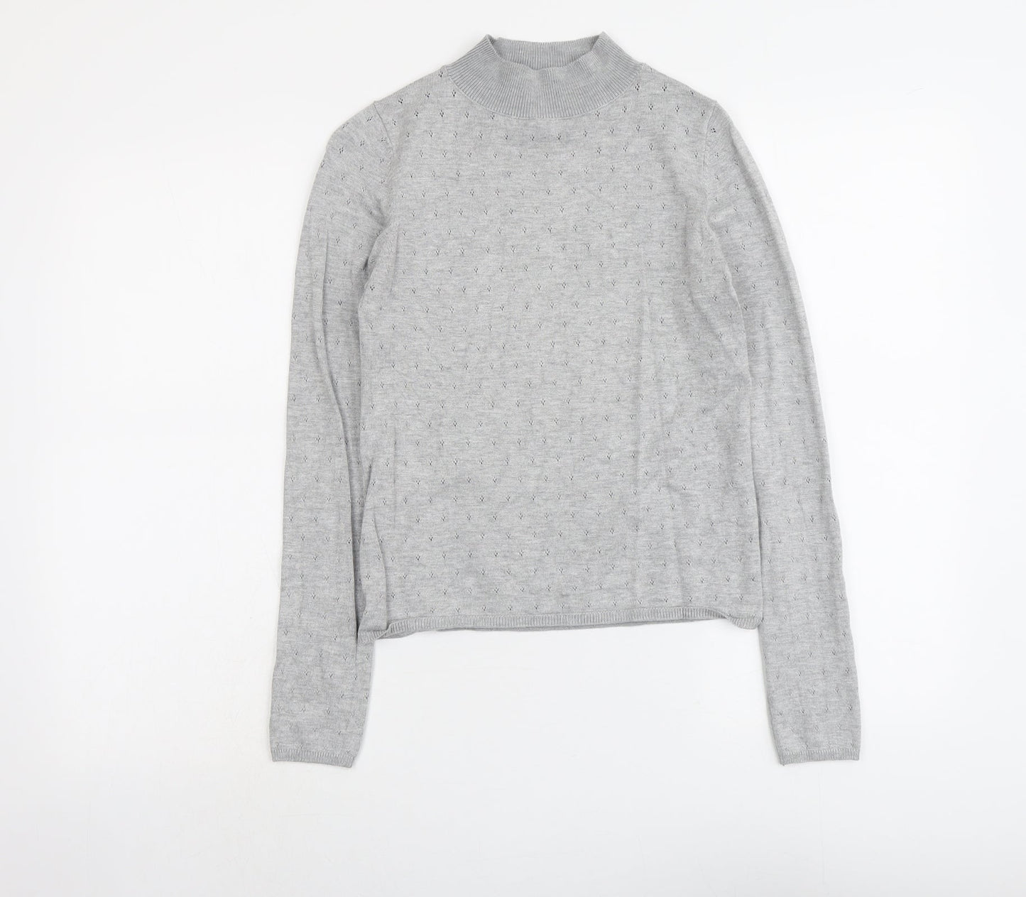 Womens UK Size M Stradivarius Grey Pullover Jumper