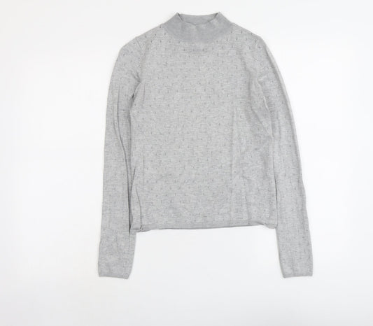 Womens UK Size M Stradivarius Grey Pullover Jumper
