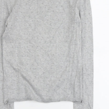 Womens UK Size M Stradivarius Grey Pullover Jumper