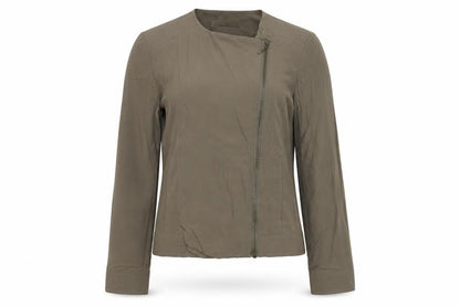 Womens UK Size 12 ANNE WEYBURN Green Biker Coat