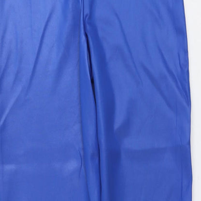 Womens UK Size 10 Boohoo Regular Fit  Blue Trousers