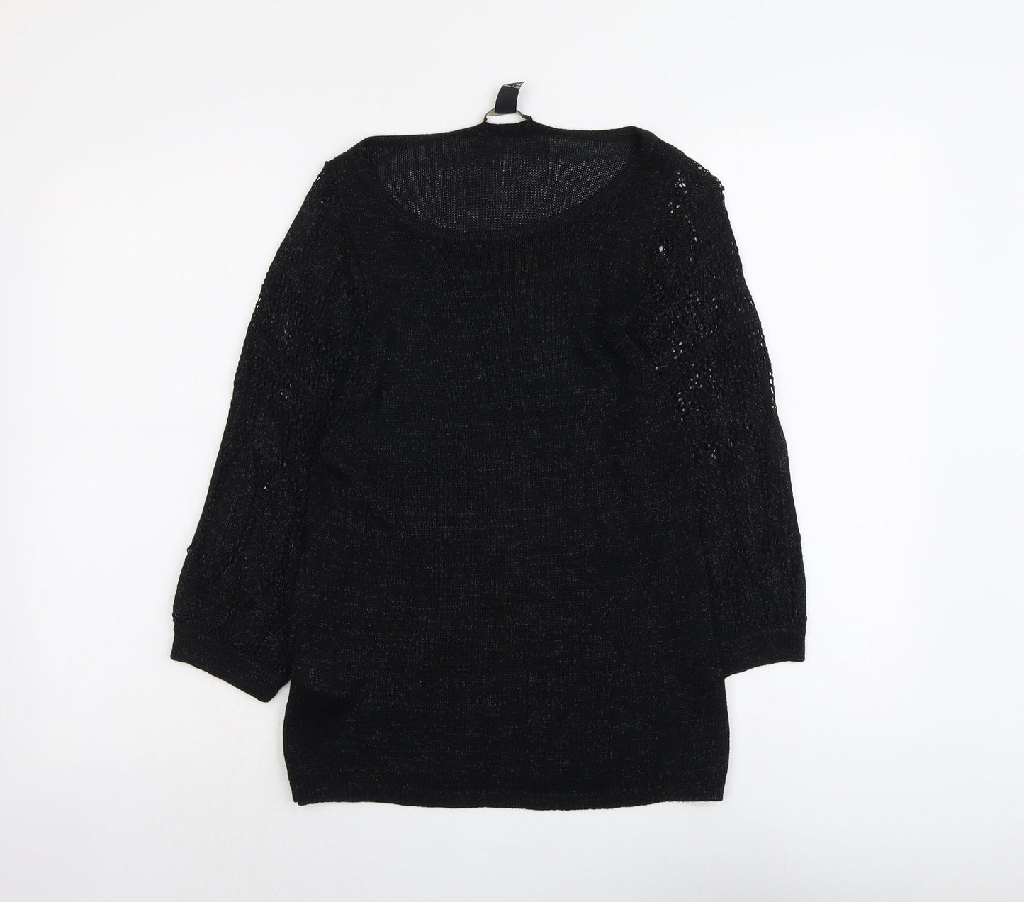 Womens UK Size L Mango Black Pullover Jumper