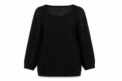 Womens UK Size L Mango Black Pullover Jumper