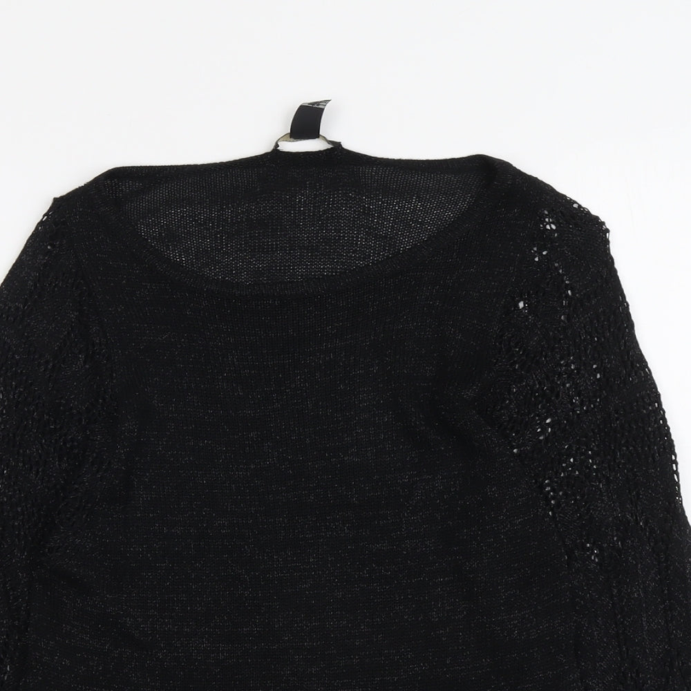 Womens UK Size L Mango Black Pullover Jumper