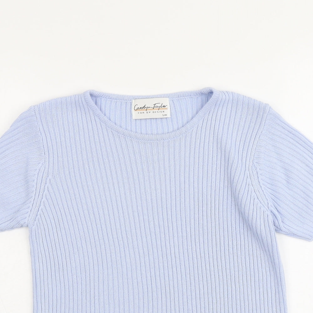 Womens UK Size S Carolyn Taylor Blue Pullover Jumper