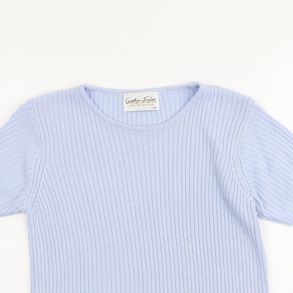 Womens UK Size S Carolyn Taylor Blue Pullover Jumper