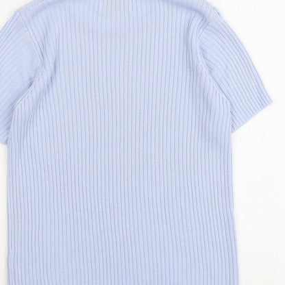 Womens UK Size S Carolyn Taylor Blue Pullover Jumper