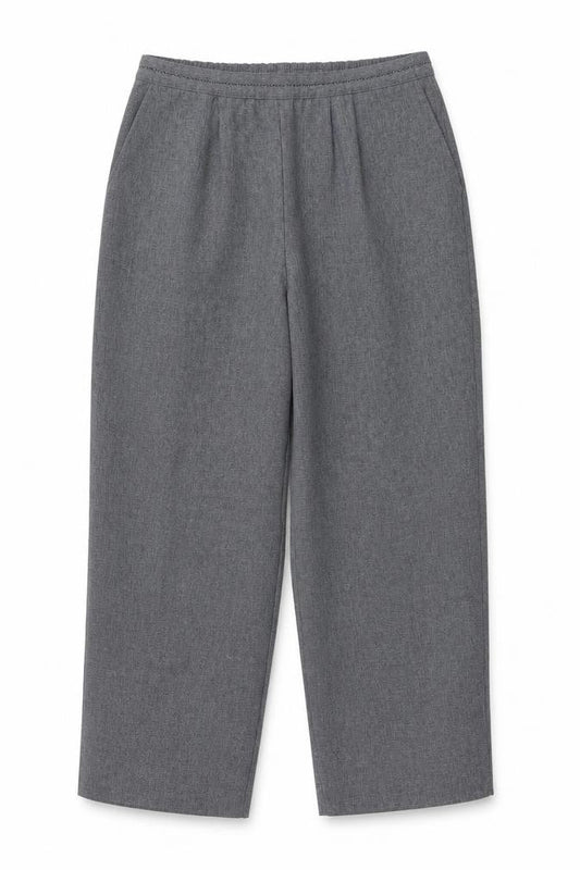 Womens UK Size 12 Bonmarché Regular Fit Cropped Grey Trousers