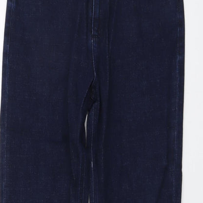Meraki Womens Blue Cotton Straight Jeans Size 29 in L32 in Regular Button