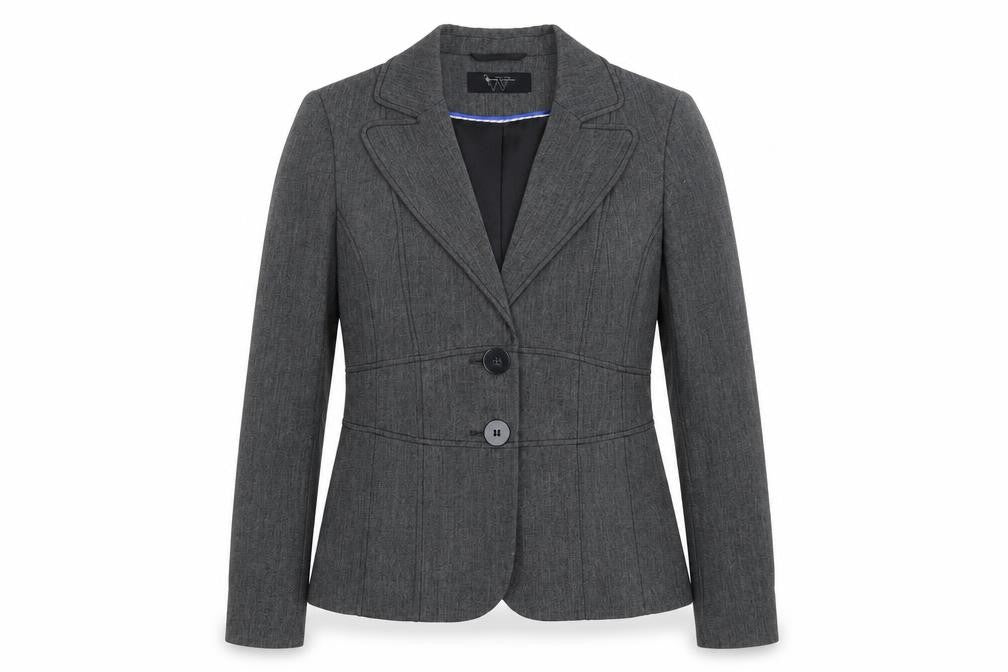Womens UK Size 10 BHS Regular Grey Suit Jacket