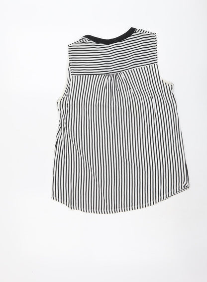 Womens UK Size S H&M Beige Basic Tank