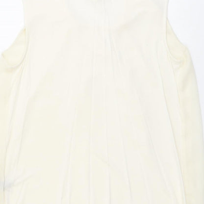 Premise Womens Ivory Viscose Basic Tank Size L Round Neck