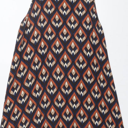 Apricot Womens Multicoloured Geometric Polyester A-Line Size 8 Round Neck Pullover