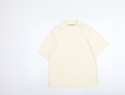 Womens UK Size 18 Poppy Ivory Basic T-Shirt