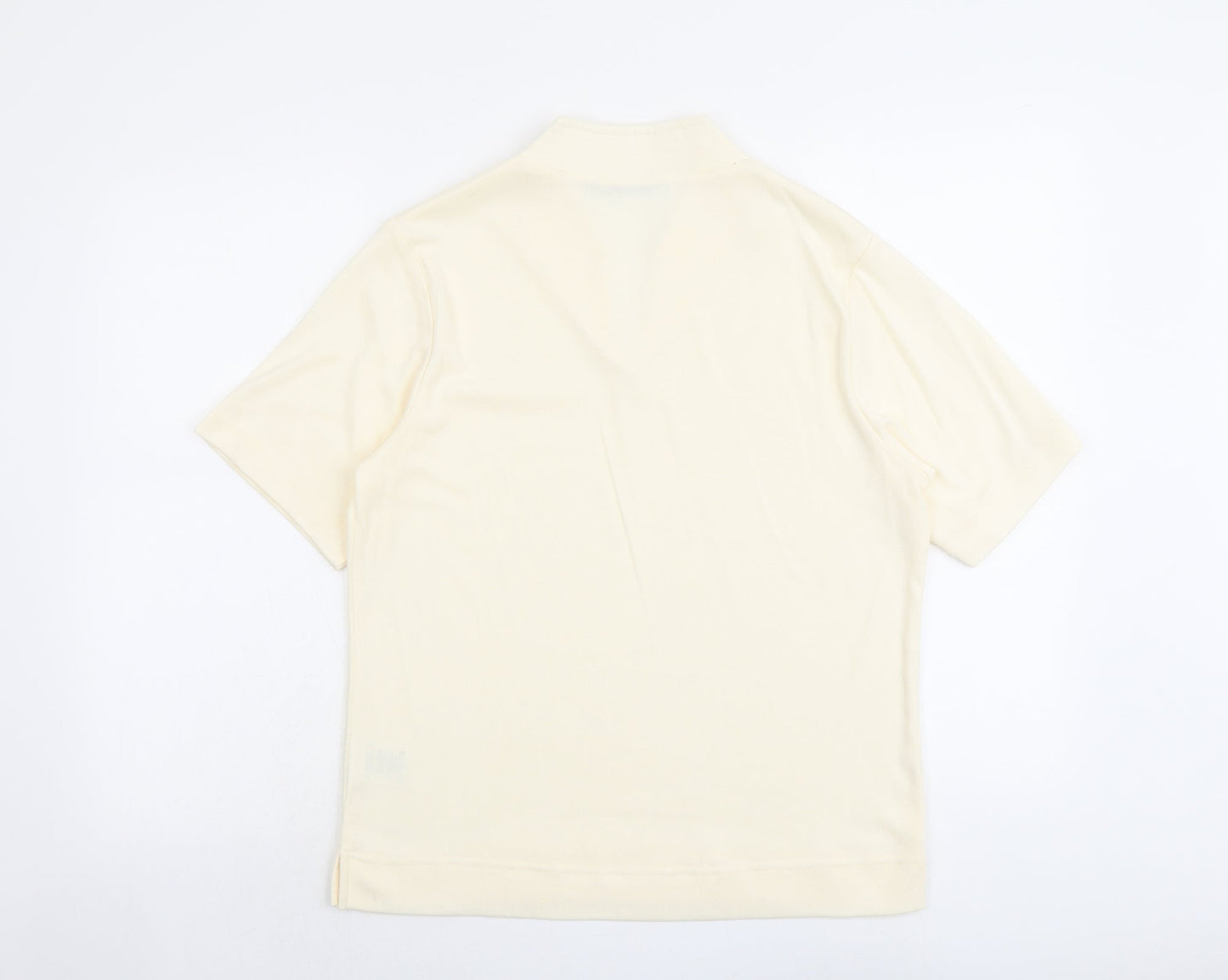 Womens UK Size 18 Poppy Ivory Basic T-Shirt