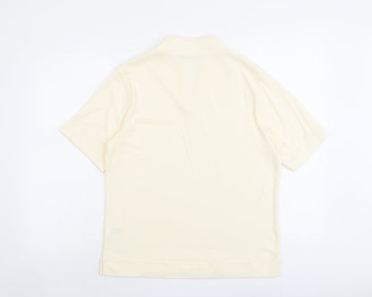 Womens UK Size 18 Poppy Ivory Basic T-Shirt