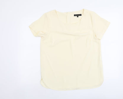 Womens UK Size 12 Marks and Spencer Ivory Basic Blouse