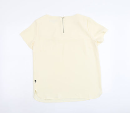 Womens UK Size 12 Marks and Spencer Ivory Basic Blouse