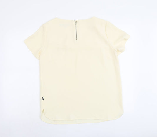Womens UK Size 12 Marks and Spencer Ivory Basic Blouse