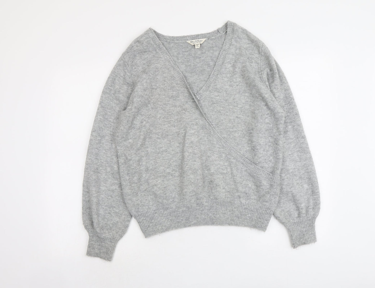 Womens UK Size 6 Miss Selfridge Grey Pullover Jumper