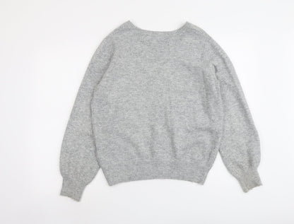 Womens UK Size 6 Miss Selfridge Grey Pullover Jumper