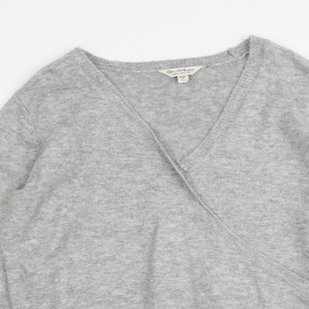 Womens UK Size 6 Miss Selfridge Grey Pullover Jumper