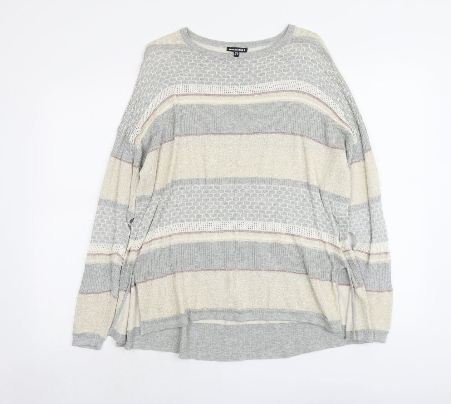 Womens UK Size 12 Warehouse Multicoloured Pullover Jumper