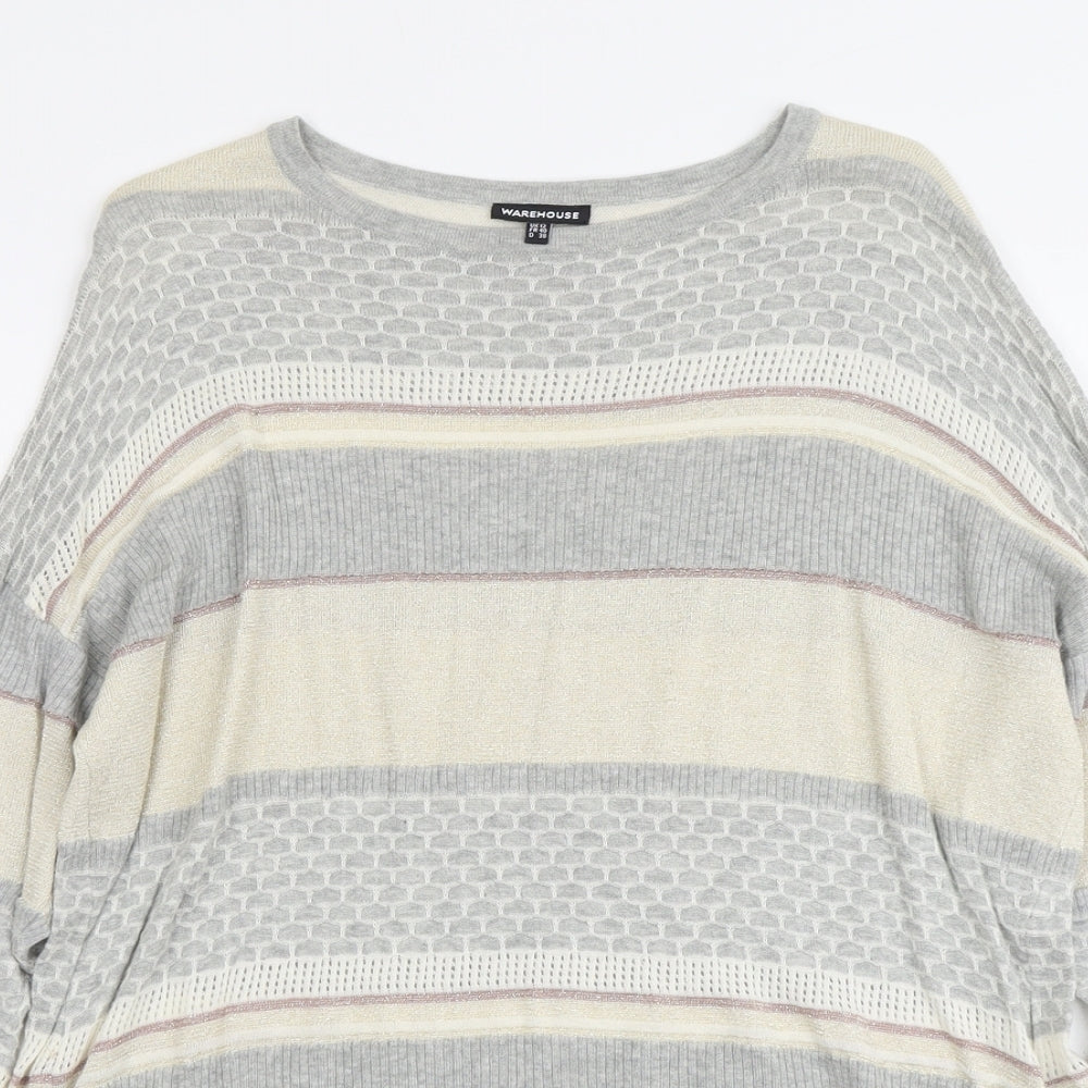 Womens UK Size 12 Warehouse Multicoloured Pullover Jumper