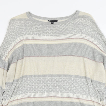 Womens UK Size 12 Warehouse Multicoloured Pullover Jumper