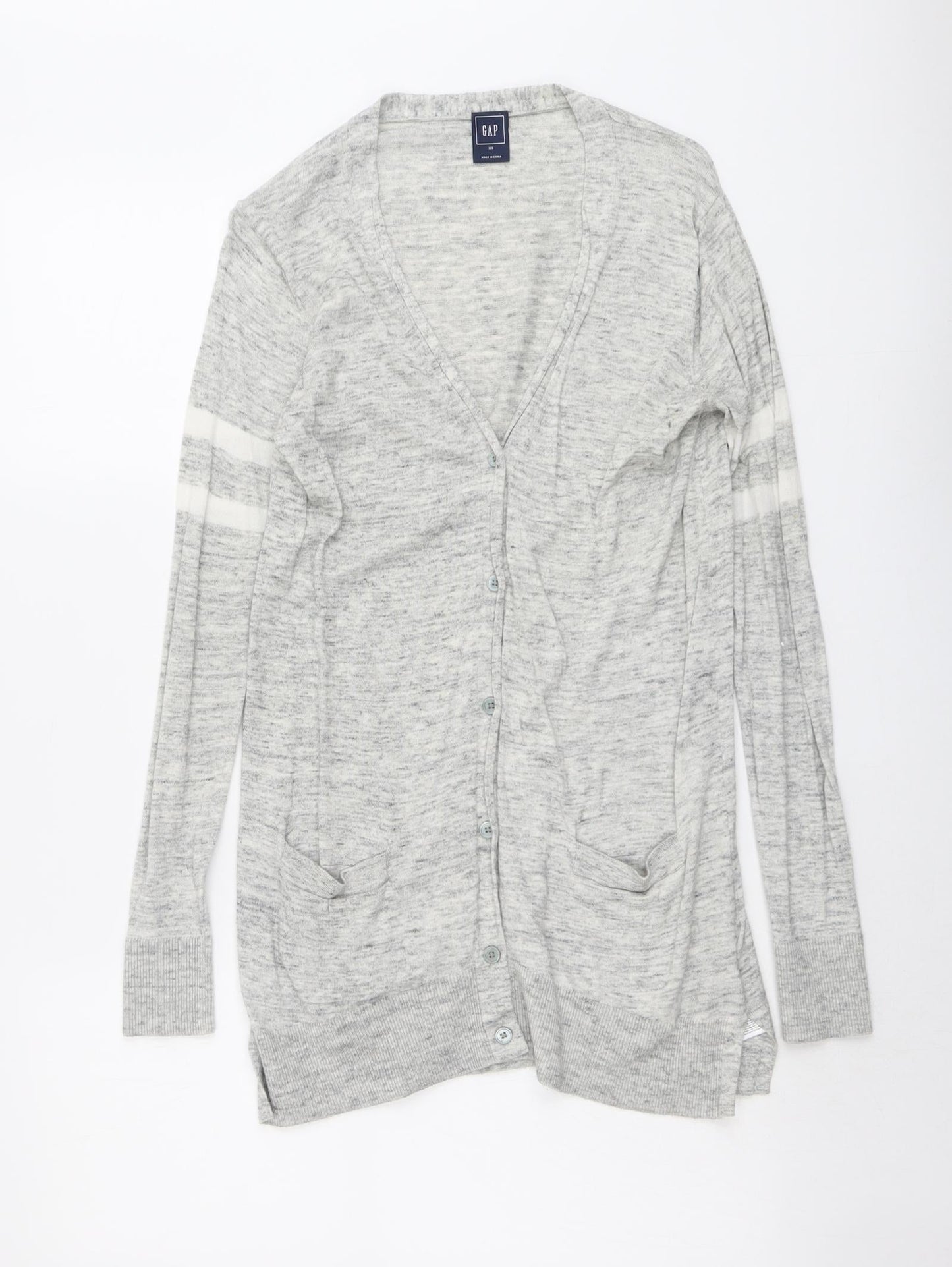 Womens UK Size XS Gap Grey Cardigan Jumper