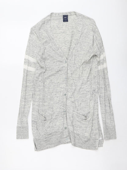 Womens UK Size XS Gap Grey Cardigan Jumper