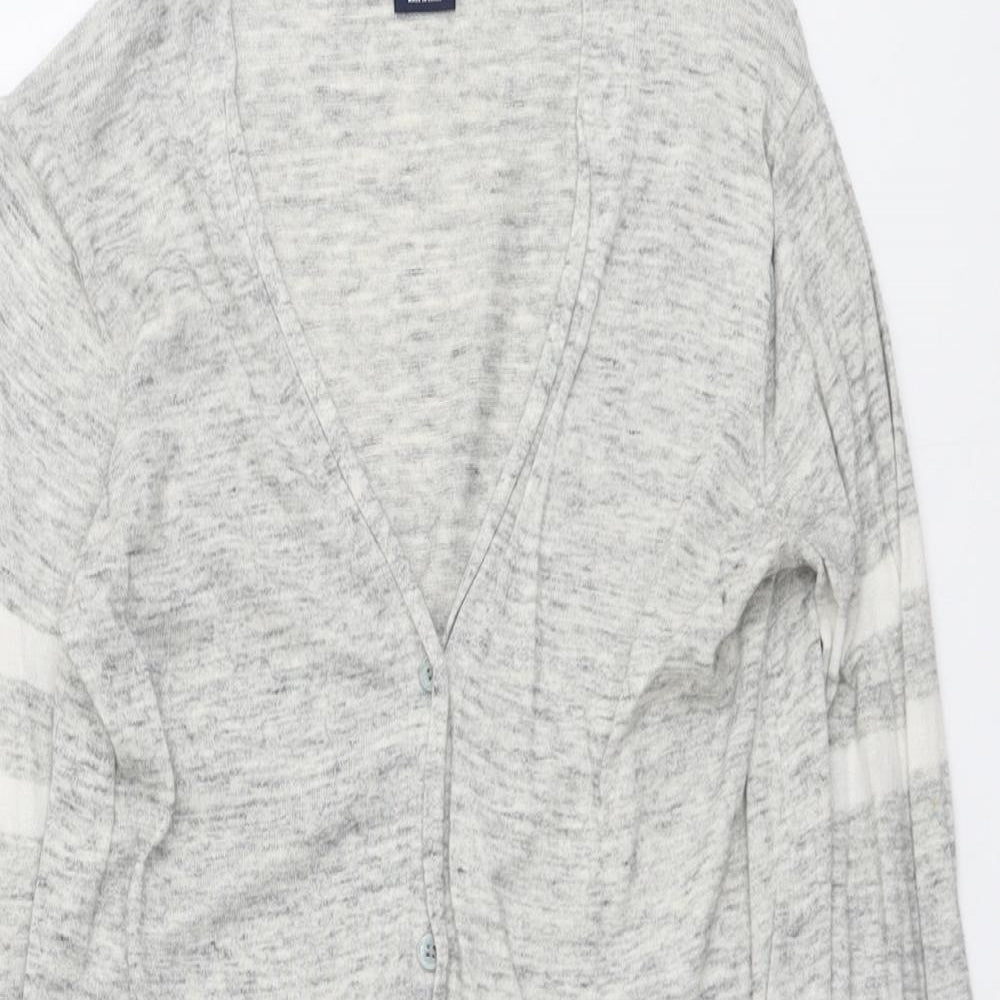 Womens UK Size XS Gap Grey Cardigan Jumper